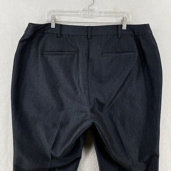 Roz & Ali Pants Women's Sz 18 Black Straight Leg High-Rise Pockets Stretch - Picture 8 of 12